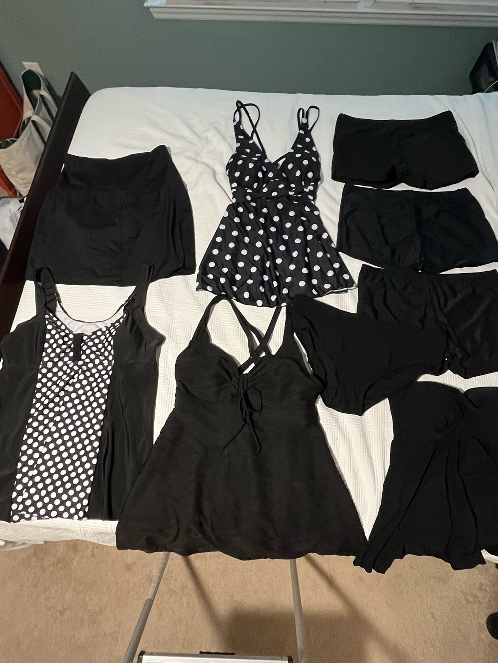 XL women’s swimwear tops and bottoms—9 assorted pieces, NWOT
